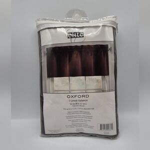Elite Oxford Dark Brown Valance